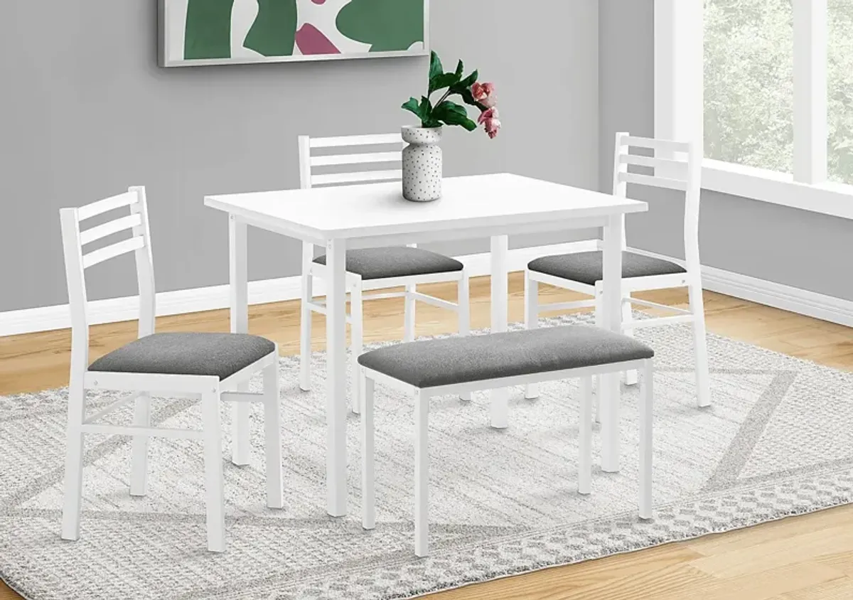 Belladona White Dining Table Set