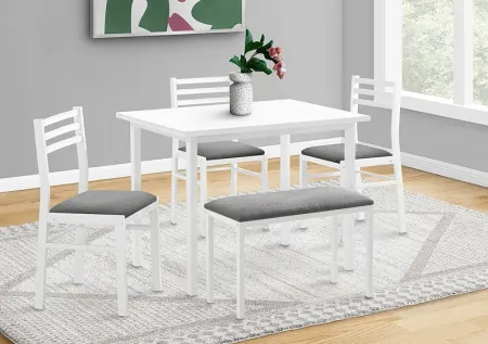 Belladona White Dining Table Set