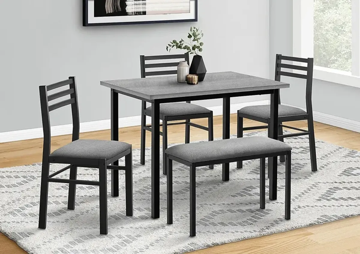 Belladona Gray Dining Table Set