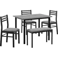 Belladona Gray Dining Table Set