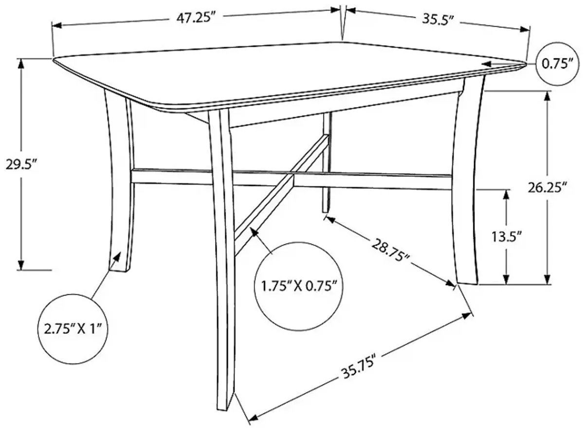 Rockeford Cream Dining Table