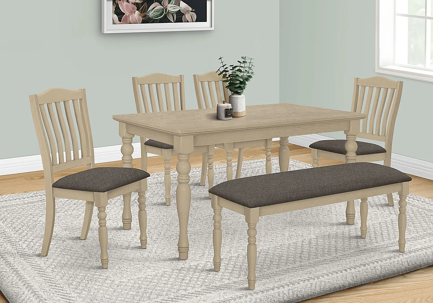 Ramstone Gray Dining Table