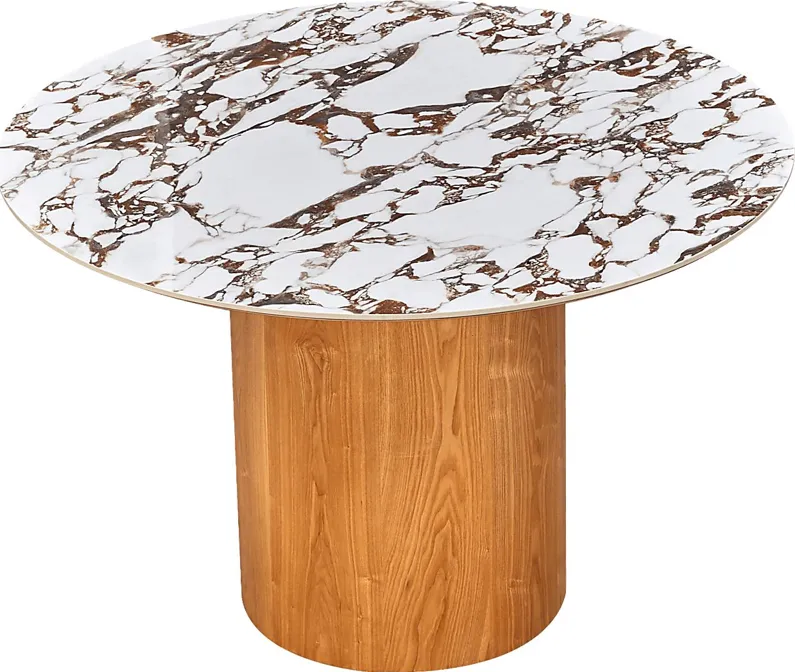 Chaytor Brown Round Dining Table