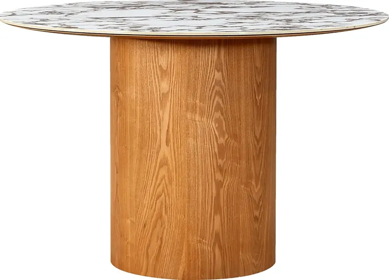Chaytor Brown Round Dining Table