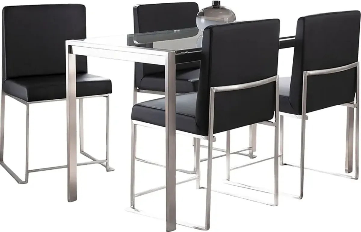 Valeview Black 5pc Dining Set