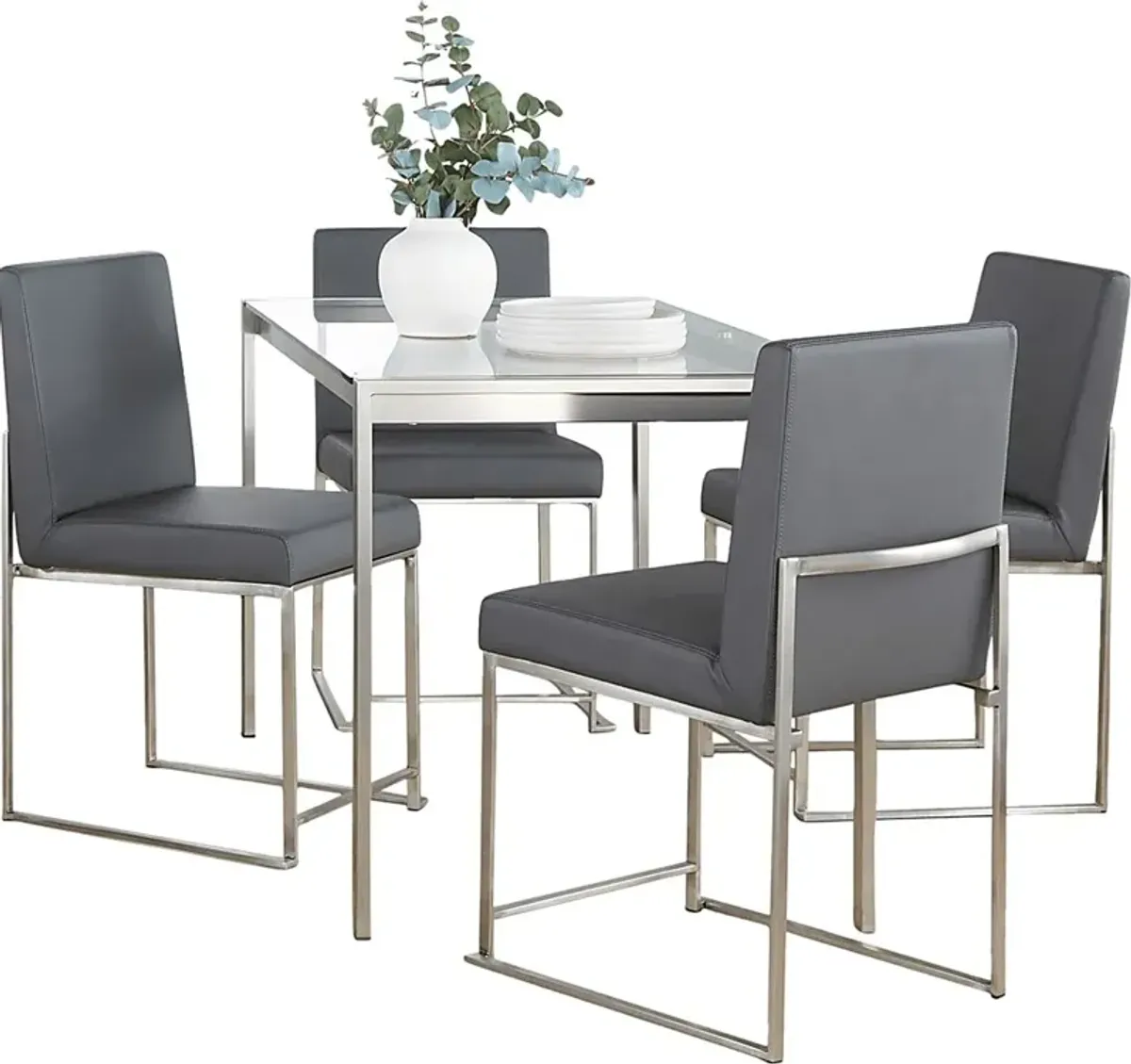 Valeview Gray 5pc Dining Set