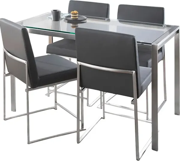 Valeview Gray 5pc Dining Set