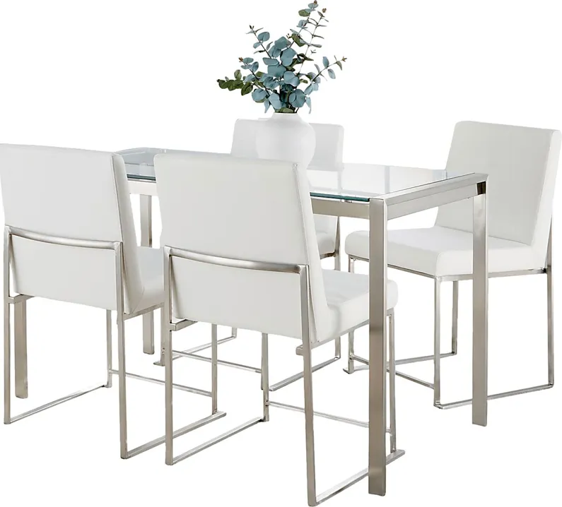 Valeview White 5pc Dining Set