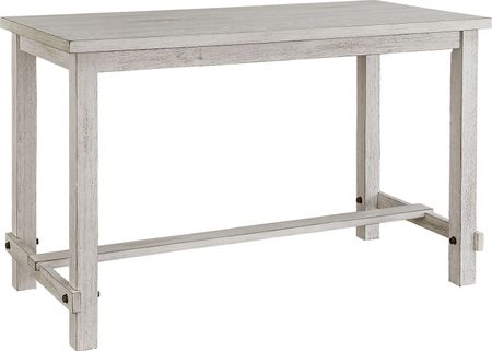 Silassie White Counter Height Table