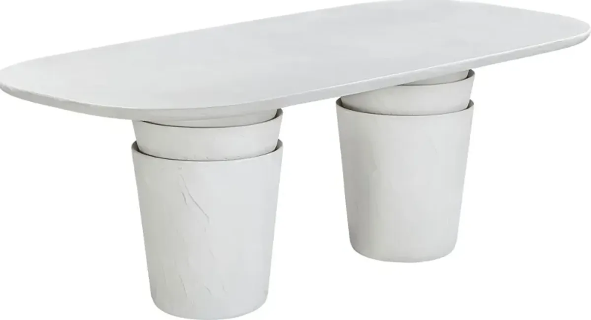 Himwich Light Gray Dining Table