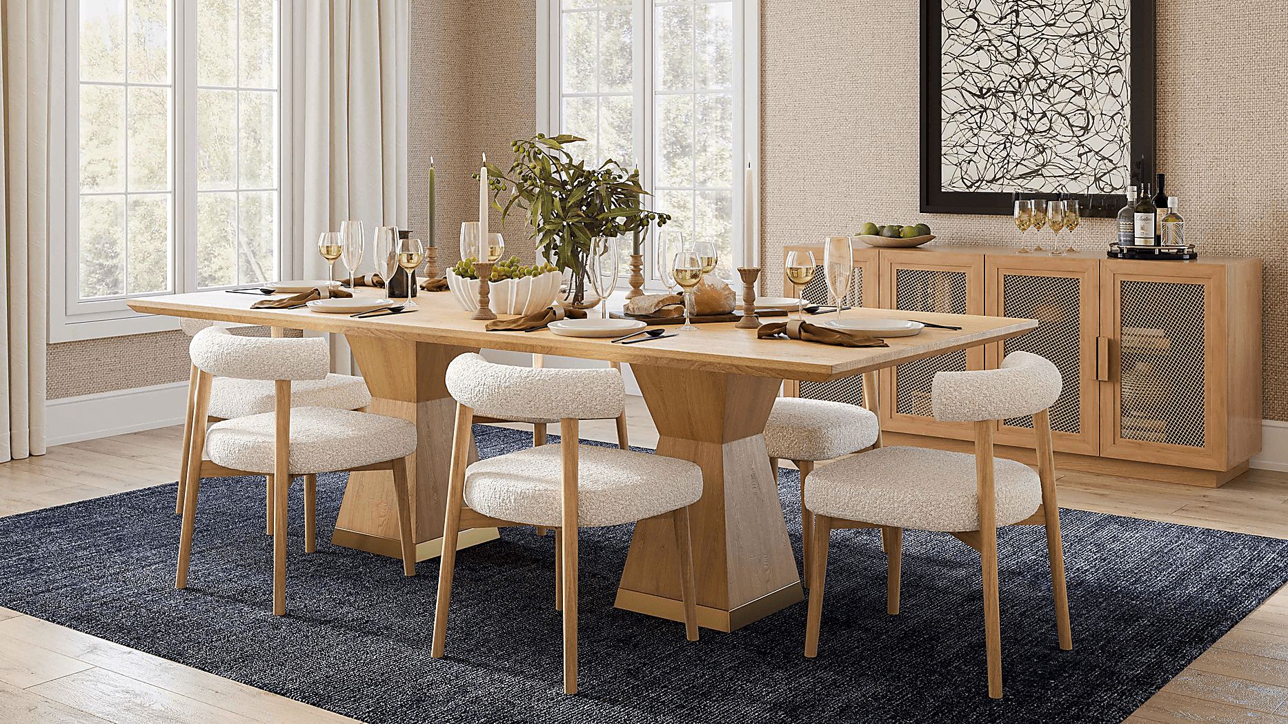 Sanpat II Brown Dining Table