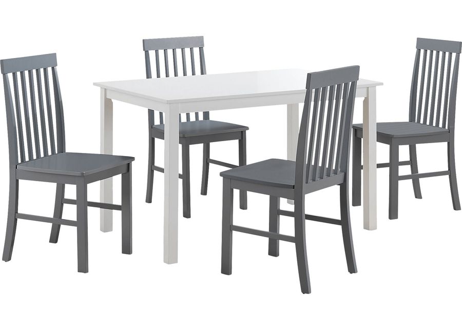 Pamrapo White 5 pc. Dining Set