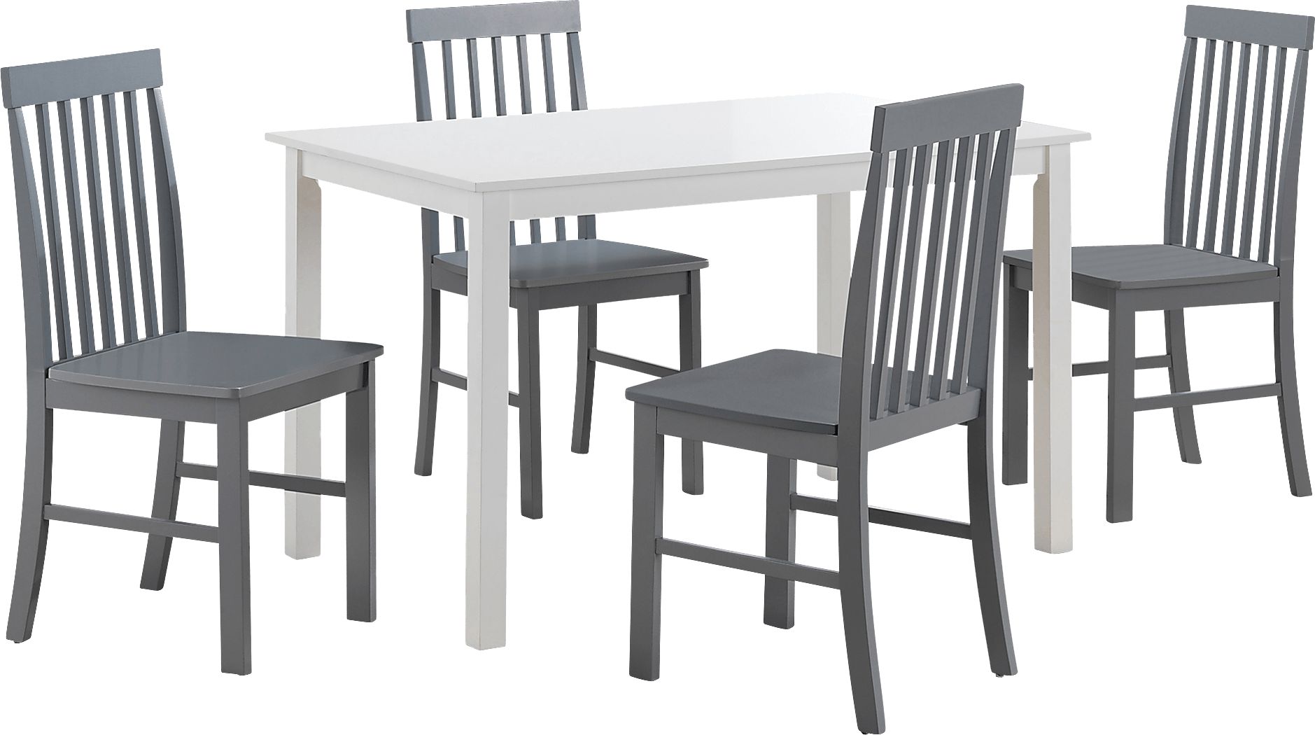 Pamrapo White 5 pc. Dining Set