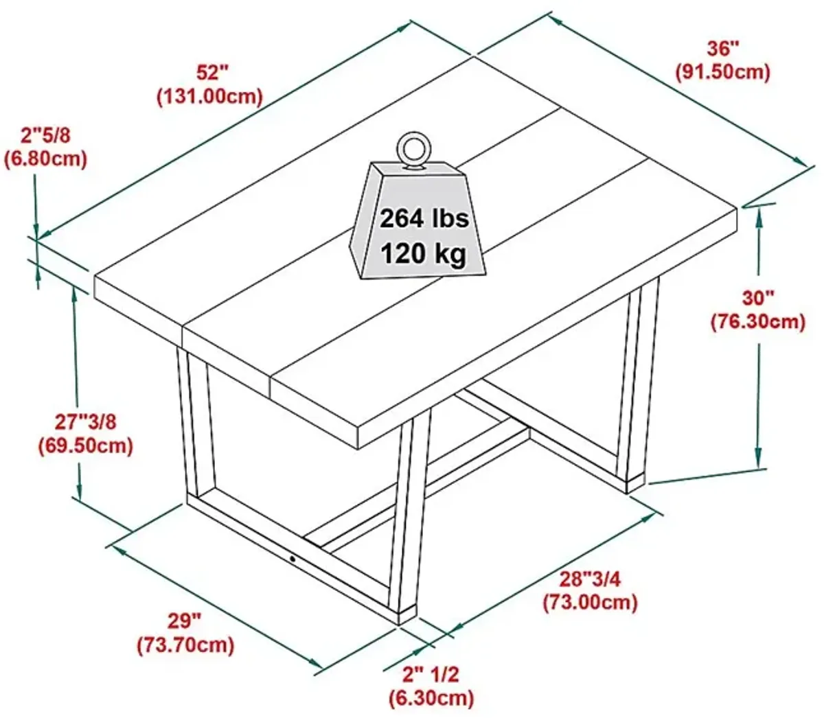 Stonehaven Oak Dining Table