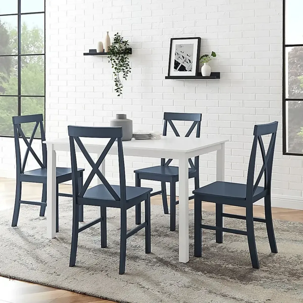 Stambridge White 5 pc Dining Set