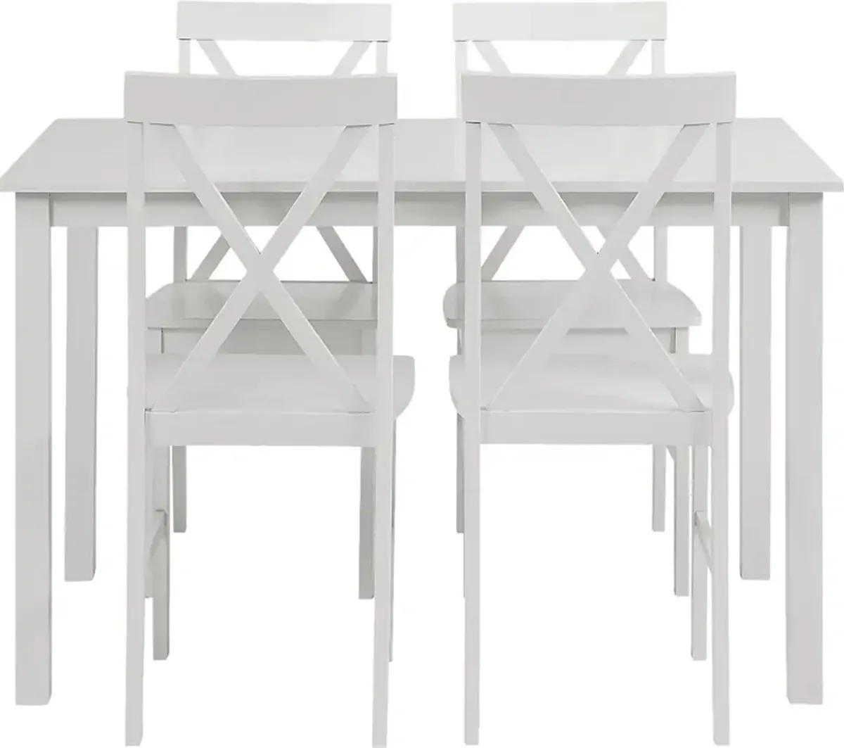 Barrette White 5 pc. Dining Set