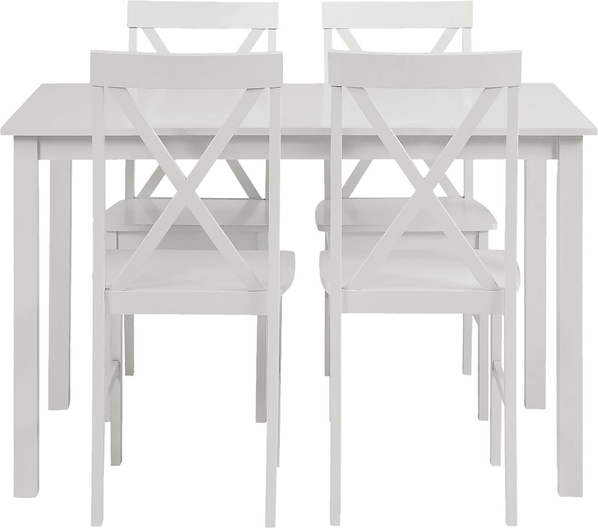 Barrette White 5 pc. Dining Set