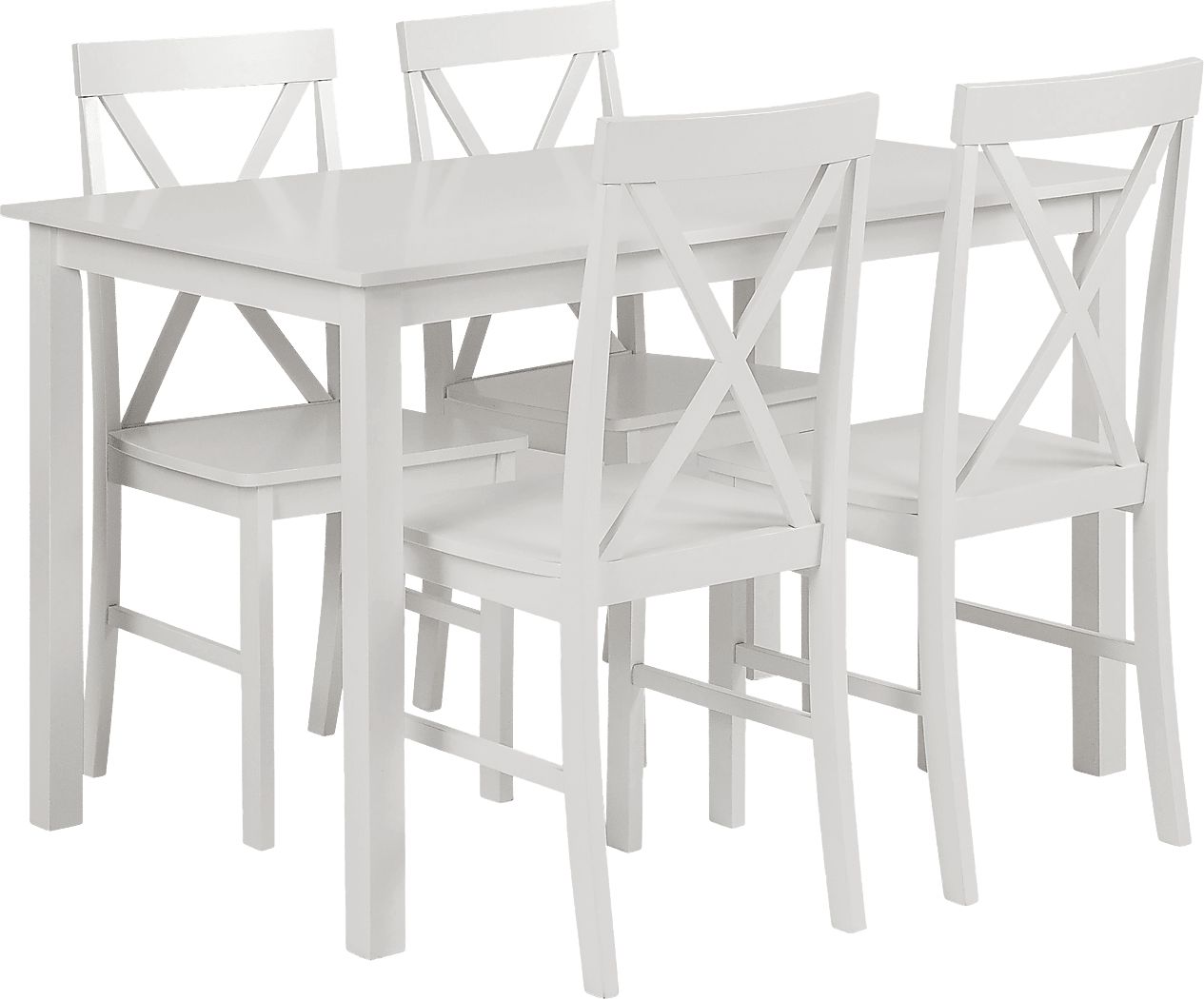 Barrette White 5 pc. Dining Set