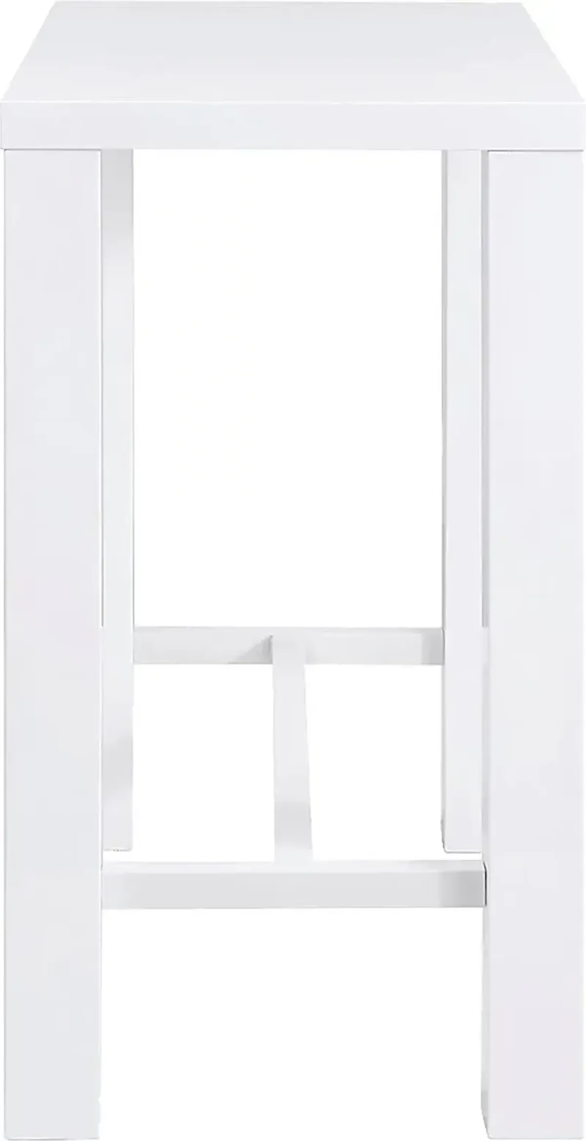 Chevae White Bar Height Table