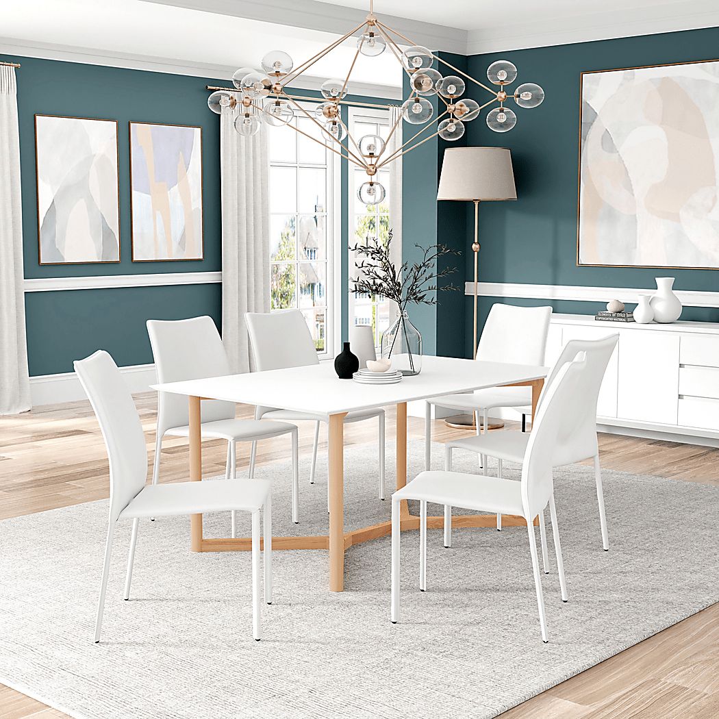 Moyhers White Dining Table