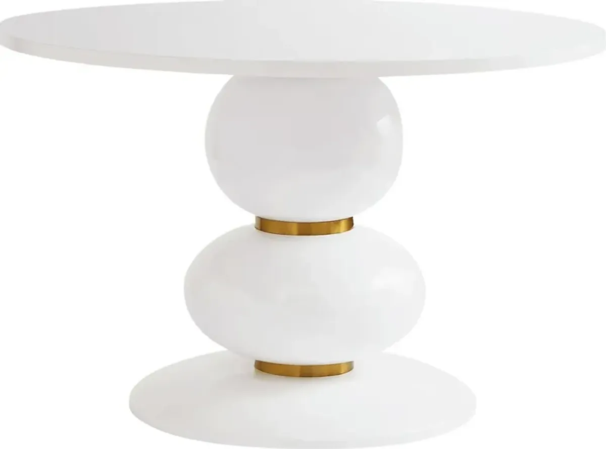 Fargreen White 47.5 in. Dining Table