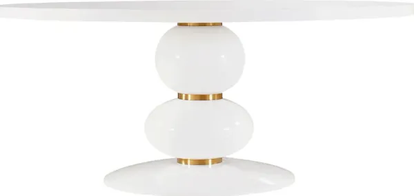 Fargreen White 72 in. Dining Table