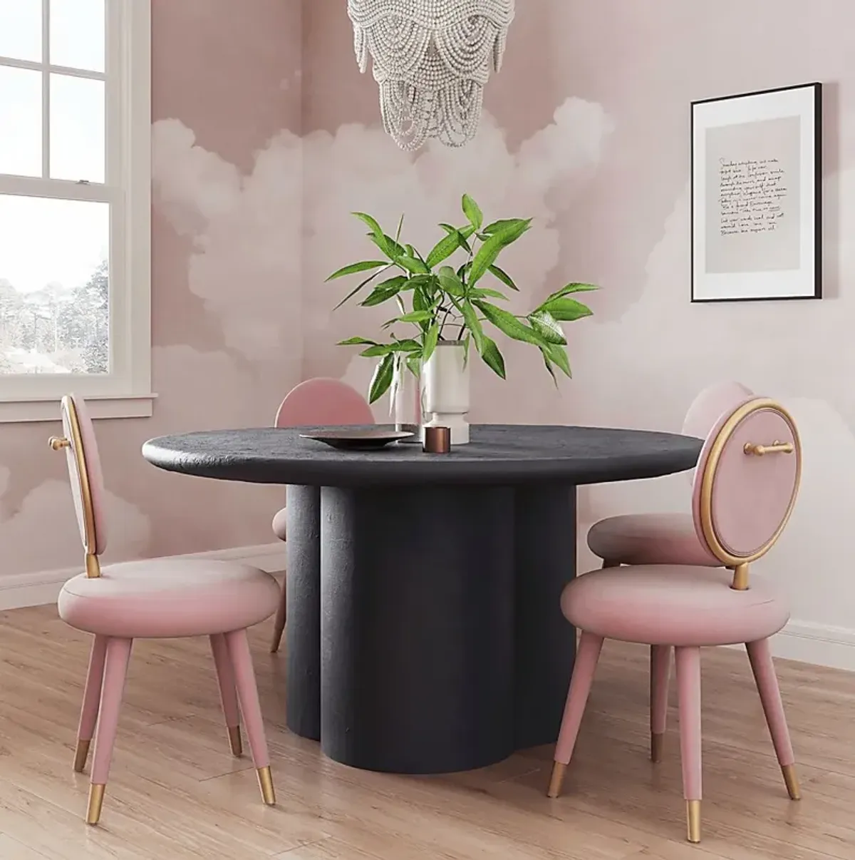 Mayfred Black Dining Table