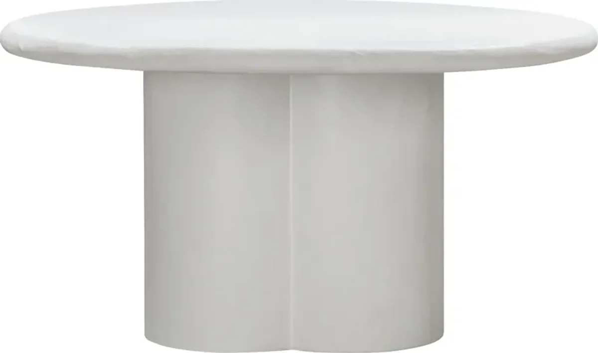 Mayfred White Dining Table