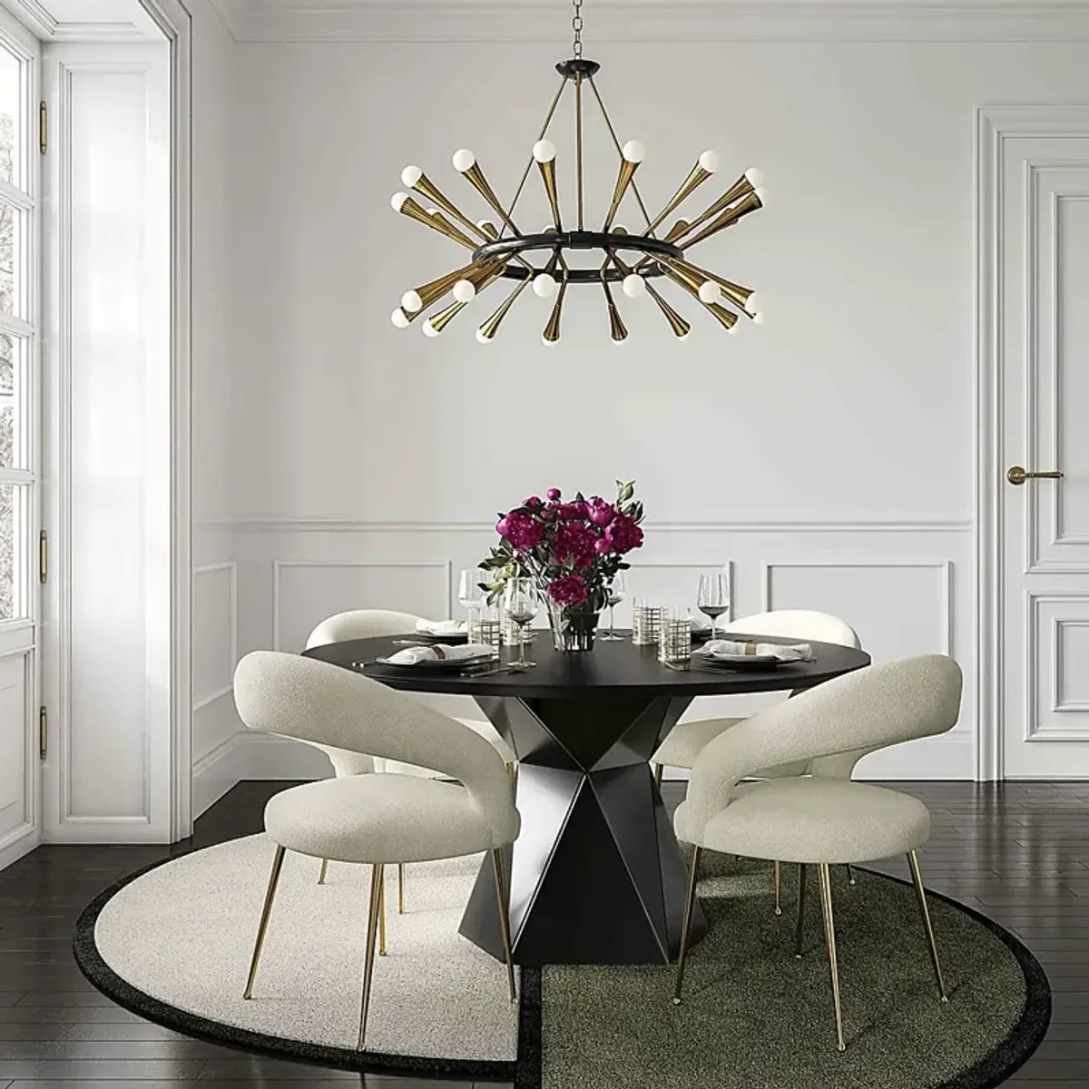 Rathton Black Dining Table