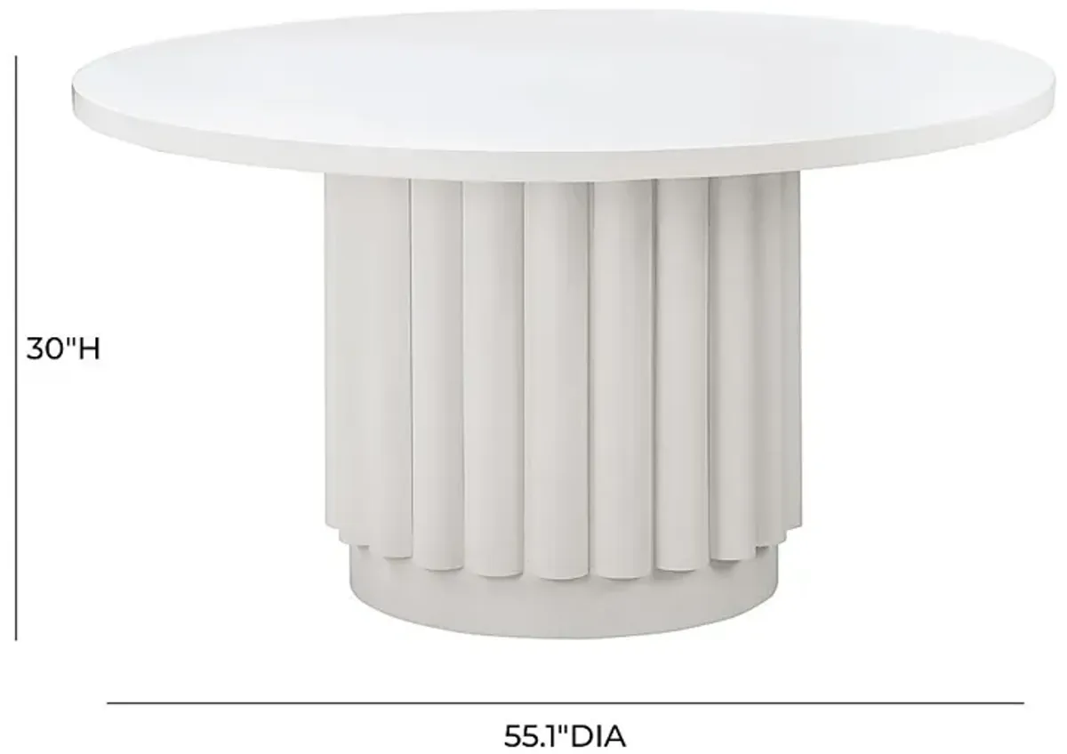 Stailey White Dining Table