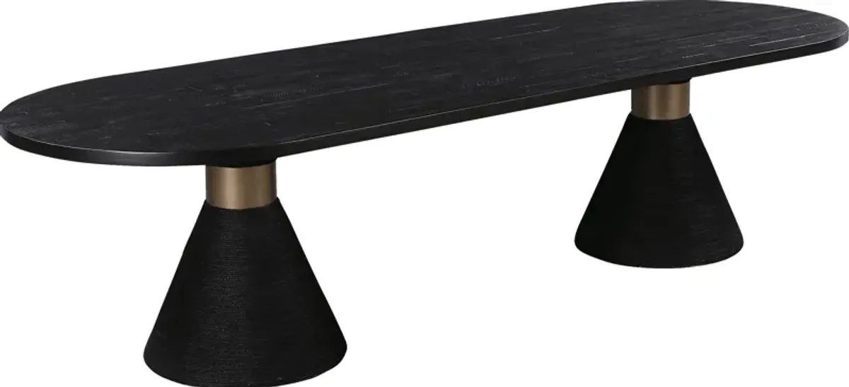 Gasteiger Black Oval Dining Table