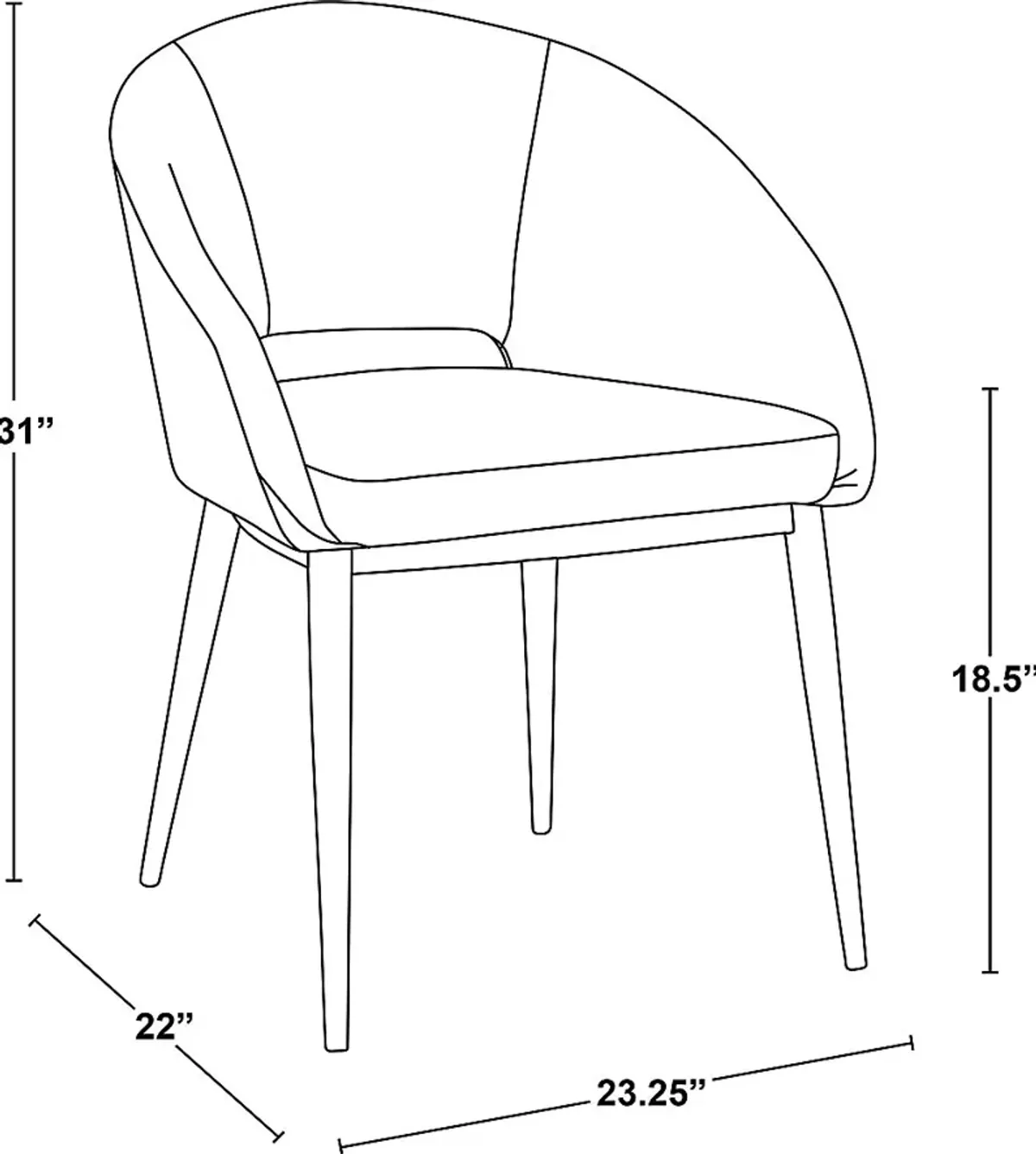 Miznner II White Accent Chair