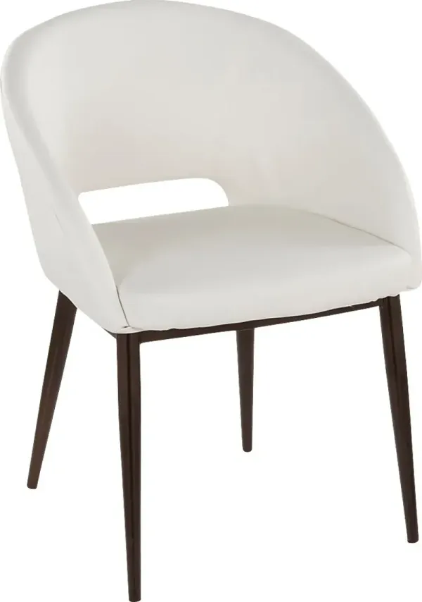 Miznner II White Accent Chair