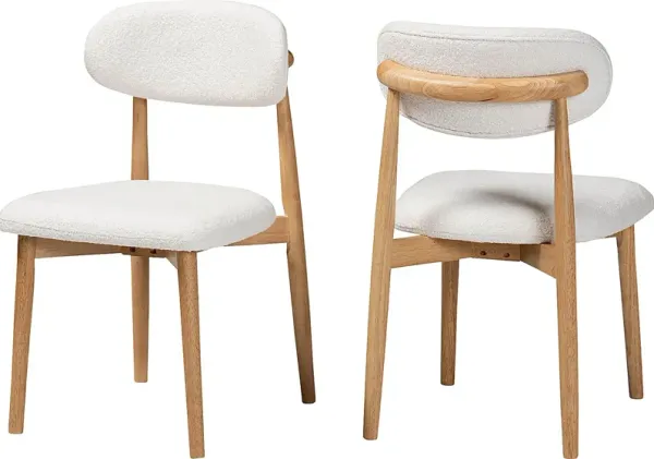Forestics White Dining Chair, Set of 2
