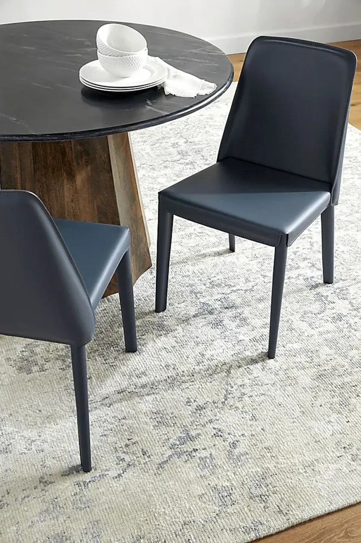 Laera Blue Side Chair, Set of 2