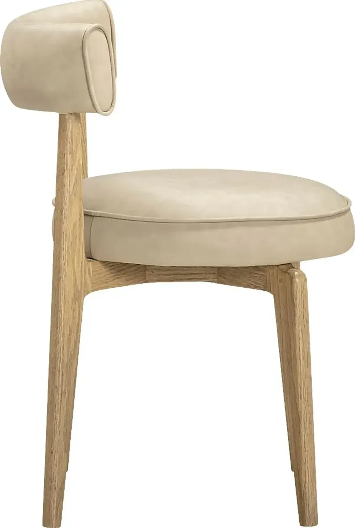 Microbeat Cream Dining Chair