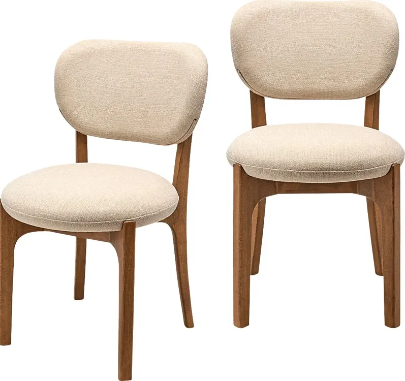 Deimo Cream Side Chair, Set of 2
