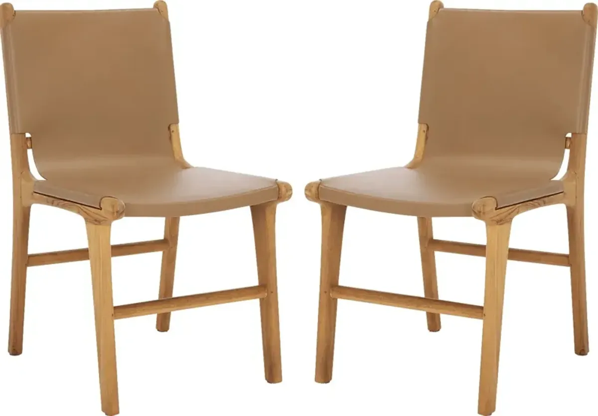 Sunlants Natural Side Chairs, Set of 2