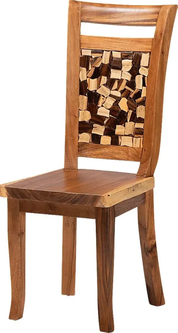Oaktube Brown Dining Chair