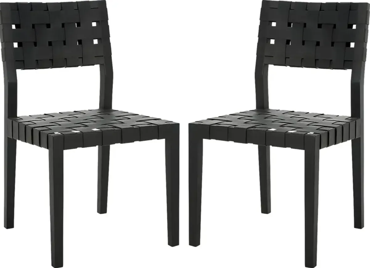 Broader Black Side Chairs, Set of 2