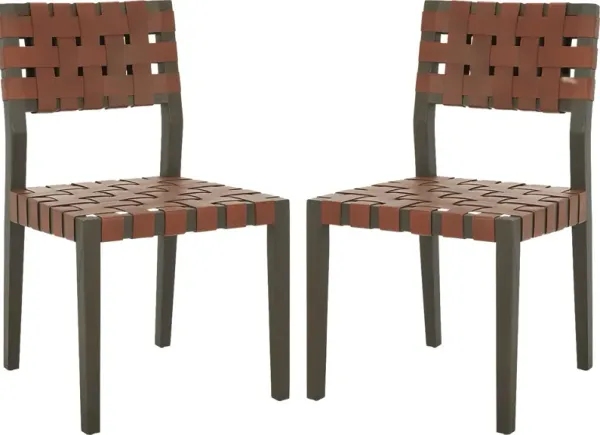 Broader Brown Side Chairs, Set of 2