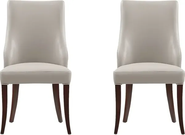 Herbcloud Light Gray Dining Chair, Set of 2