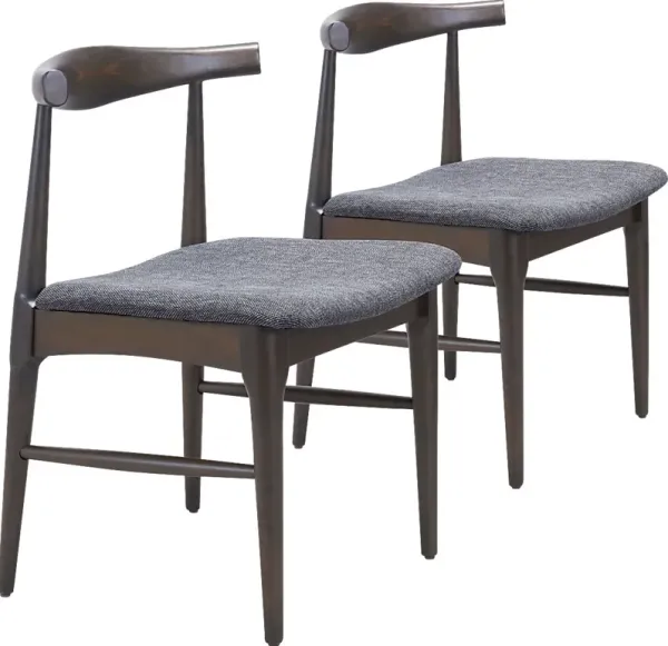 Mayra Gray Dining Chair, Set of 2