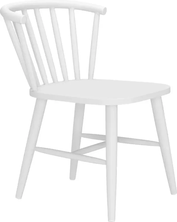 Bormea White Dining Chair