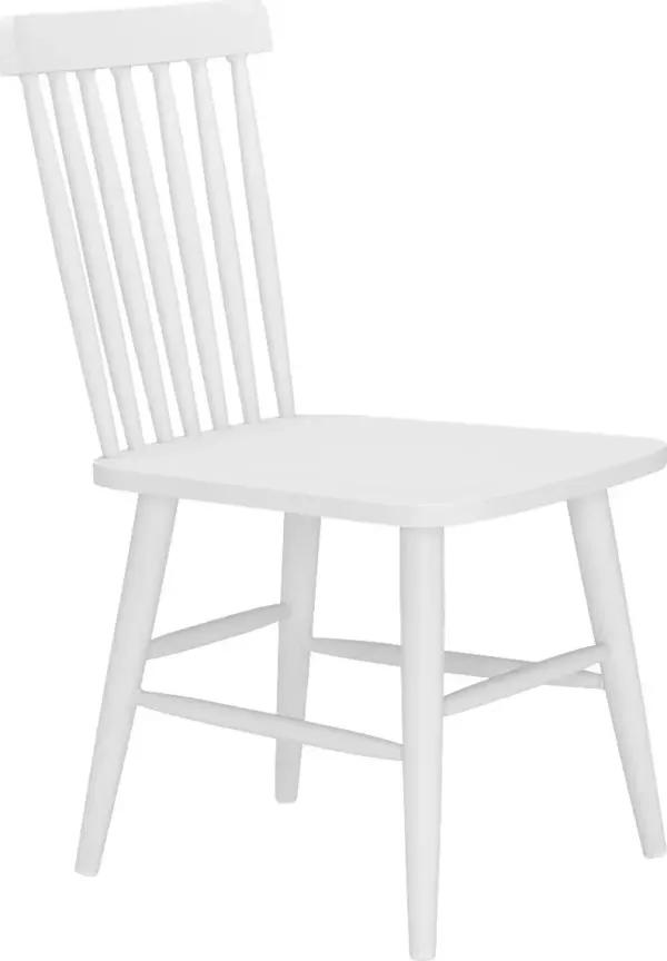Clethra White Dining Chair