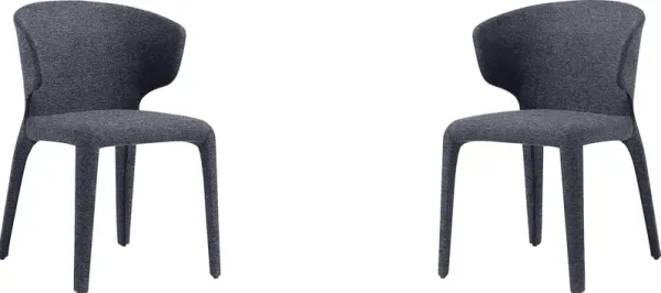 Ravennite II Black Side Chair, Set of 2