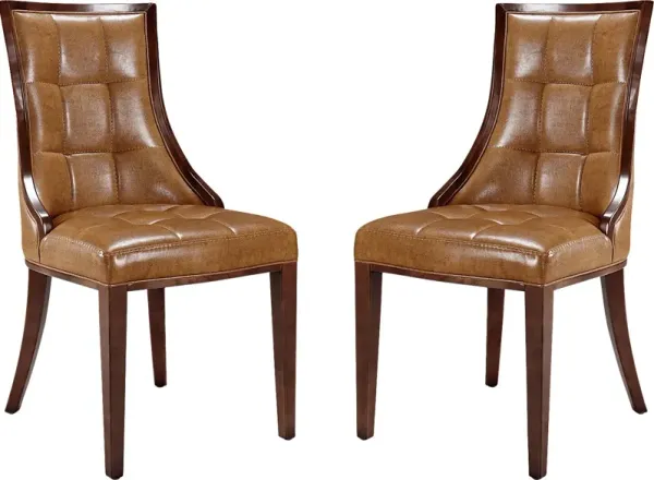 Cahabay Brown Side Chair, Set of 2