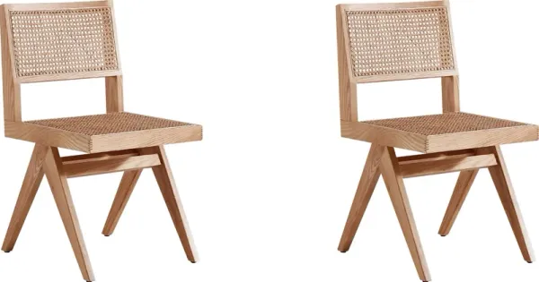Bluesunny Natural Side Chair, Set of 2