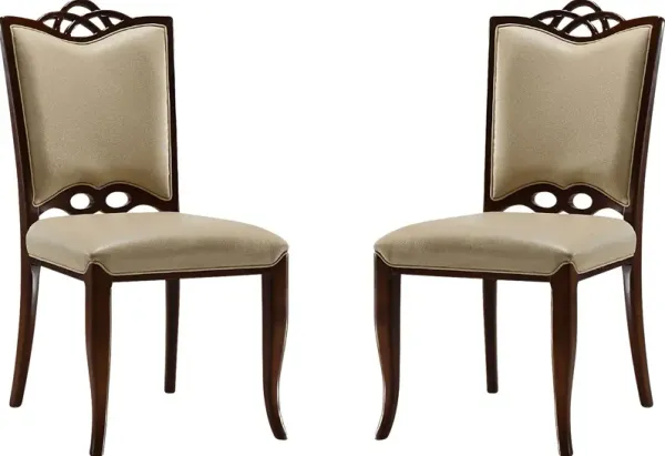 Explority Champagne Side Chair, Set of 2