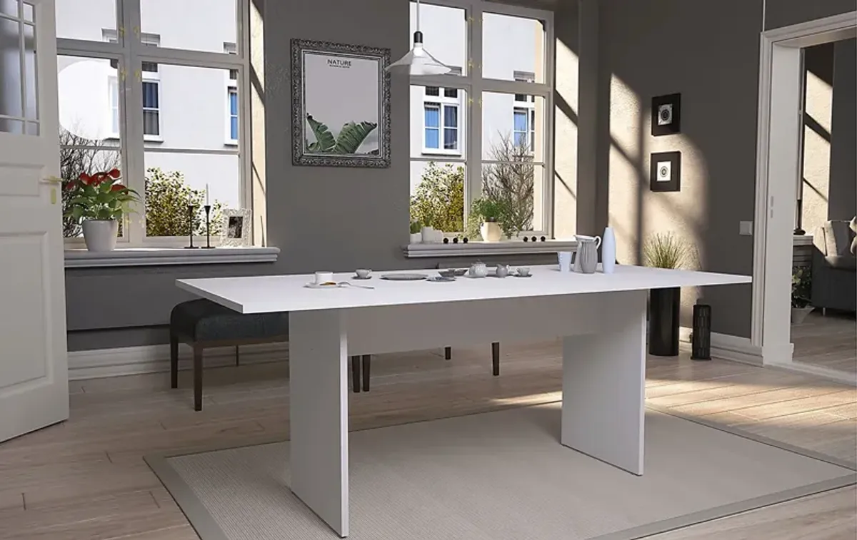 Mokema White Dining Table